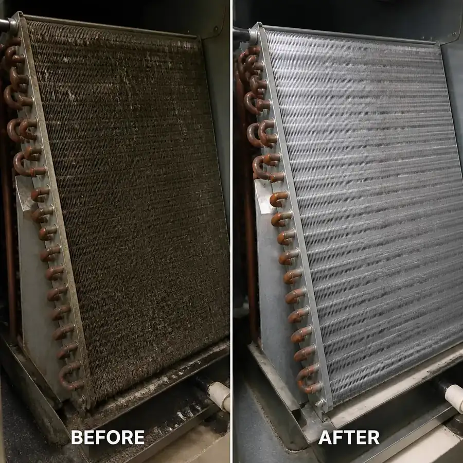 Evaporator coil foam service