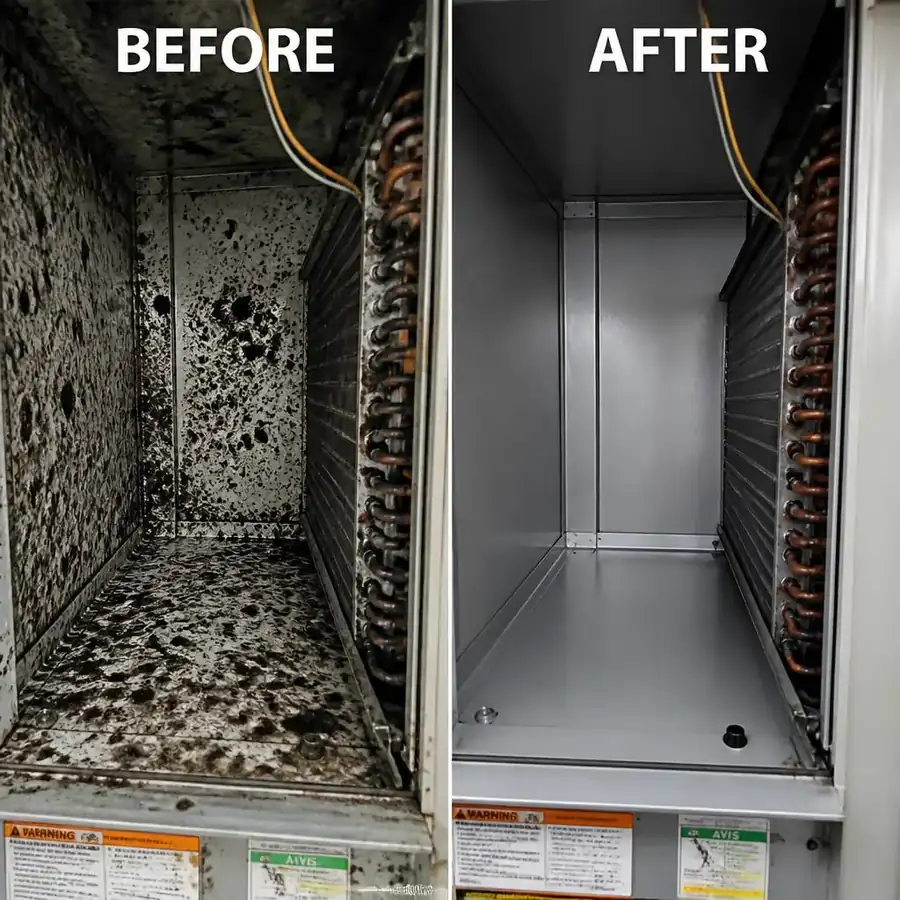 Mold remediation in air handler