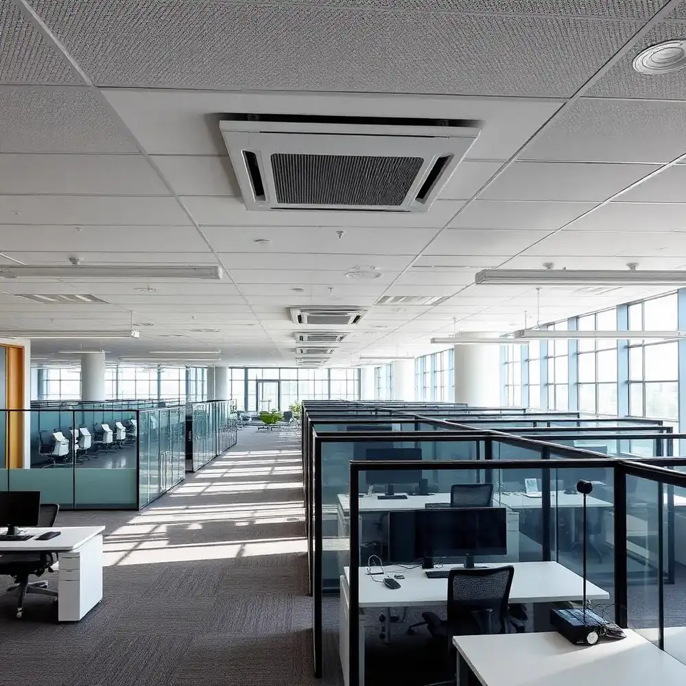 Office Duct Cleaning by a Pure Breeze technician